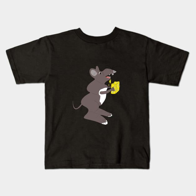 Rat , fairy coloured rat Kids T-Shirt by Bird